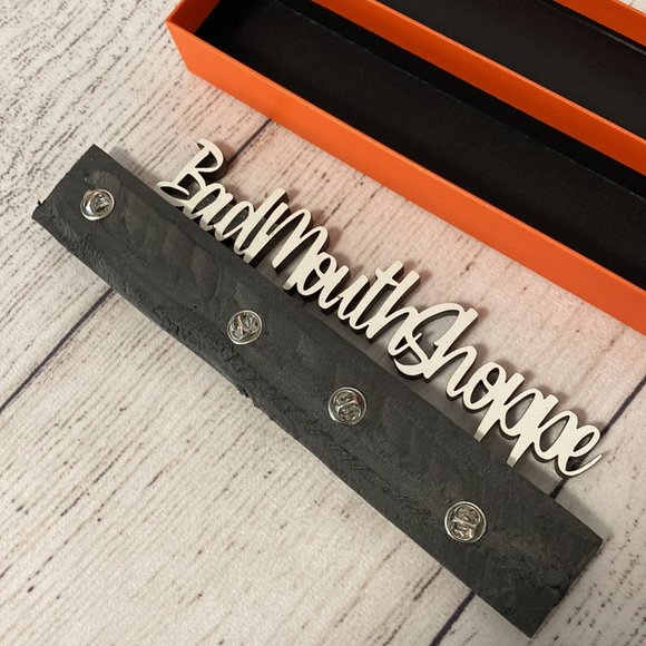 *The Dark Times Handmade Clay Ghost Boo Bone Fangs Halloween Badge Pin Set - Picture 4 of 4